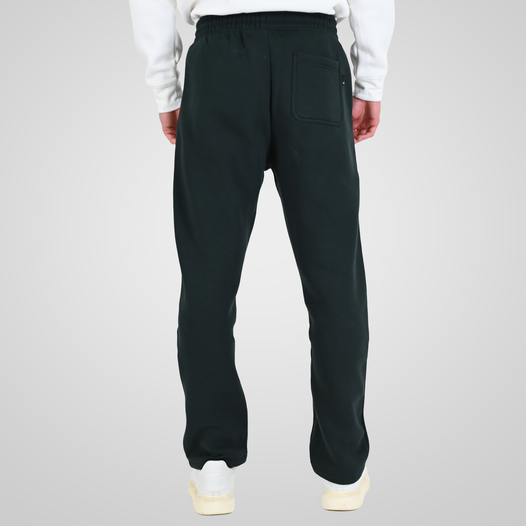 262RPAN-6048 JOGGER PANTS WITH ELASTIC WAISTBAND AND HIGH DENSITY PRINT (RELAXED FIT) (BRUSHED FLEECE) FOREST GREEN - Image 4