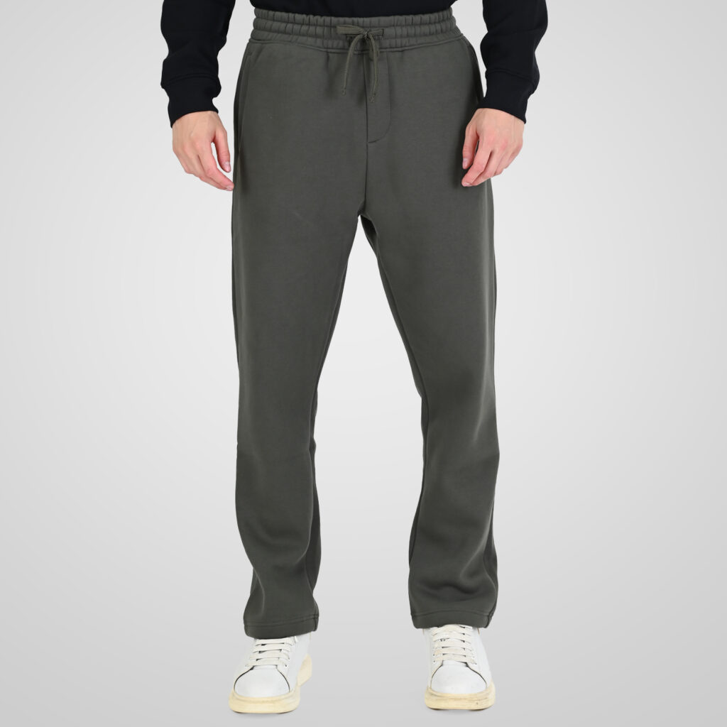 262RPAN-6048 JOGGER PANTS WITH ELASTIC WAISTBAND AND HIGH DENSITY PRINT (RELAXED FIT) (BRUSHED FLEECE) KHAKI