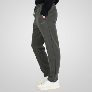 262RPAN-6048 JOGGER PANTS WITH ELASTIC WAISTBAND AND HIGH DENSITY PRINT (RELAXED FIT) (BRUSHED FLEECE) KHAKI - Image 3