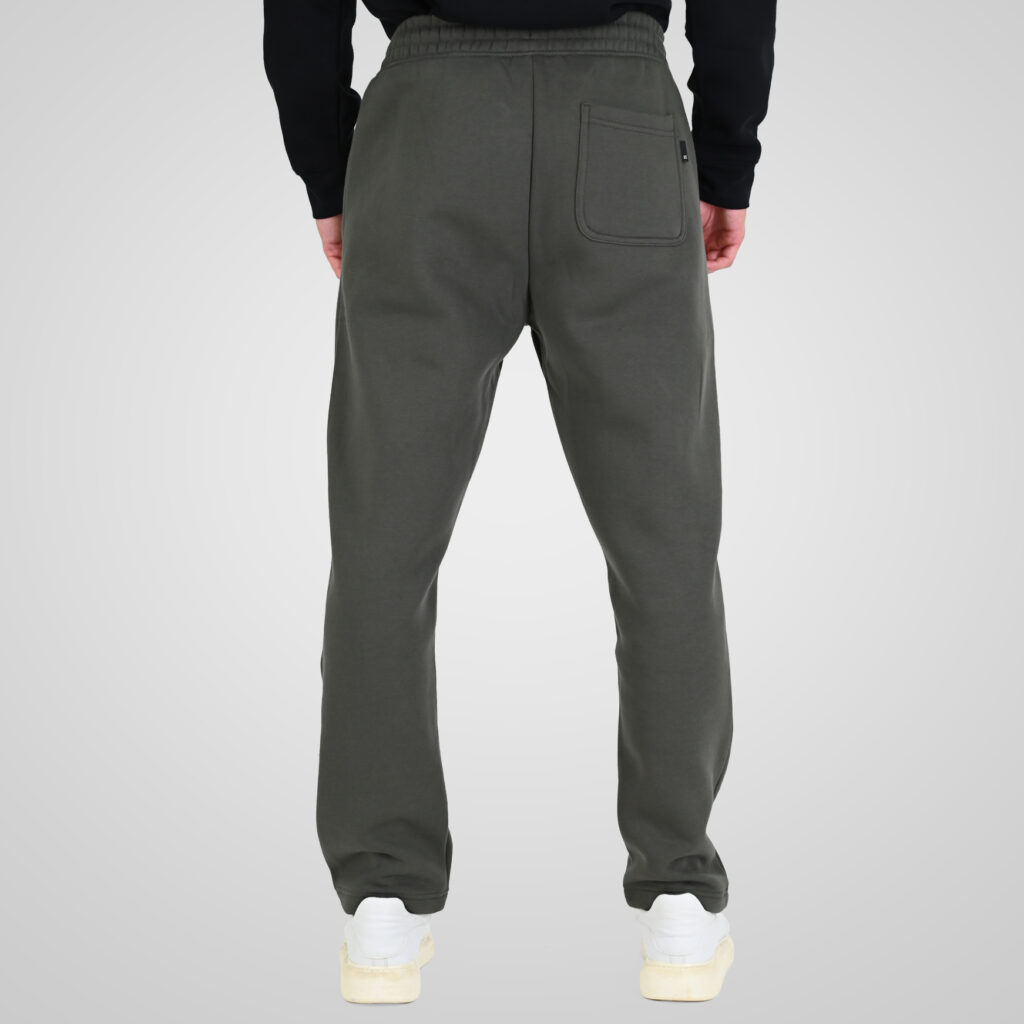 262RPAN-6048 JOGGER PANTS WITH ELASTIC WAISTBAND AND HIGH DENSITY PRINT (RELAXED FIT) (BRUSHED FLEECE) KHAKI
