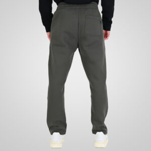 262RPAN-6048 JOGGER PANTS WITH ELASTIC WAISTBAND AND HIGH DENSITY PRINT (RELAXED FIT) (BRUSHED FLEECE) KHAKI - Image 4