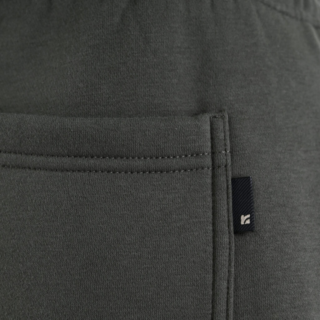 262RPAN-6048 JOGGER PANTS WITH ELASTIC WAISTBAND AND HIGH DENSITY PRINT (RELAXED FIT) (BRUSHED FLEECE) KHAKI