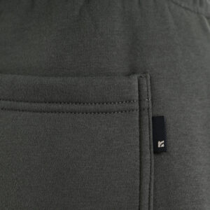 262RPAN-6048 JOGGER PANTS WITH ELASTIC WAISTBAND AND HIGH DENSITY PRINT (RELAXED FIT) (BRUSHED FLEECE) KHAKI - Image 6