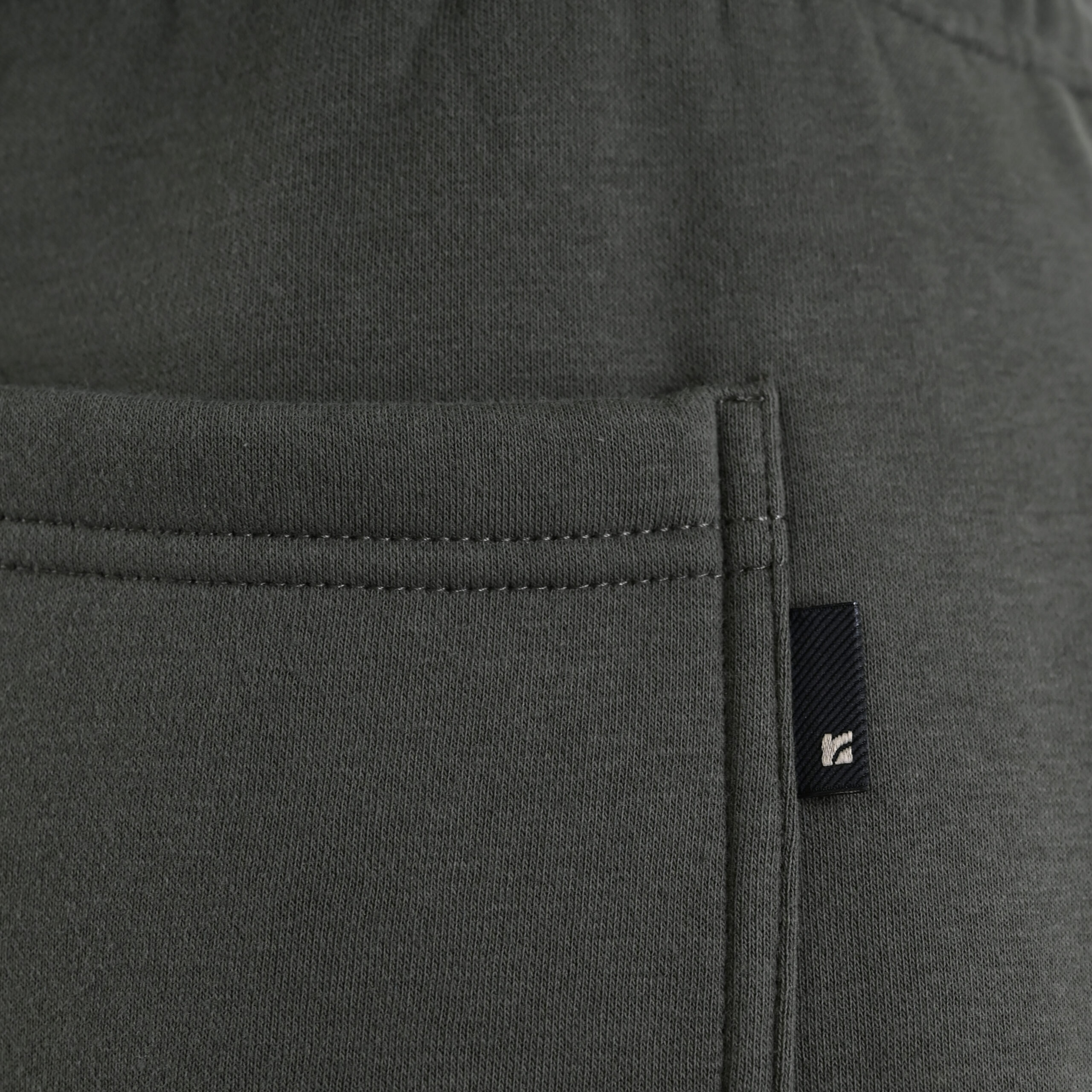 262RPAN-6048 JOGGER PANTS WITH ELASTIC WAISTBAND AND HIGH DENSITY PRINT (RELAXED FIT) (BRUSHED FLEECE) KHAKI - Image 6