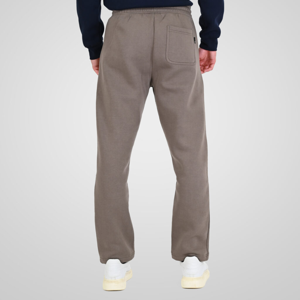 262RPAN-6048 JOGGER PANTS WITH ELASTIC WAISTBAND AND HIGH DENSITY PRINT (RELAXED FIT) (BRUSHED FLEECE) TAUPE