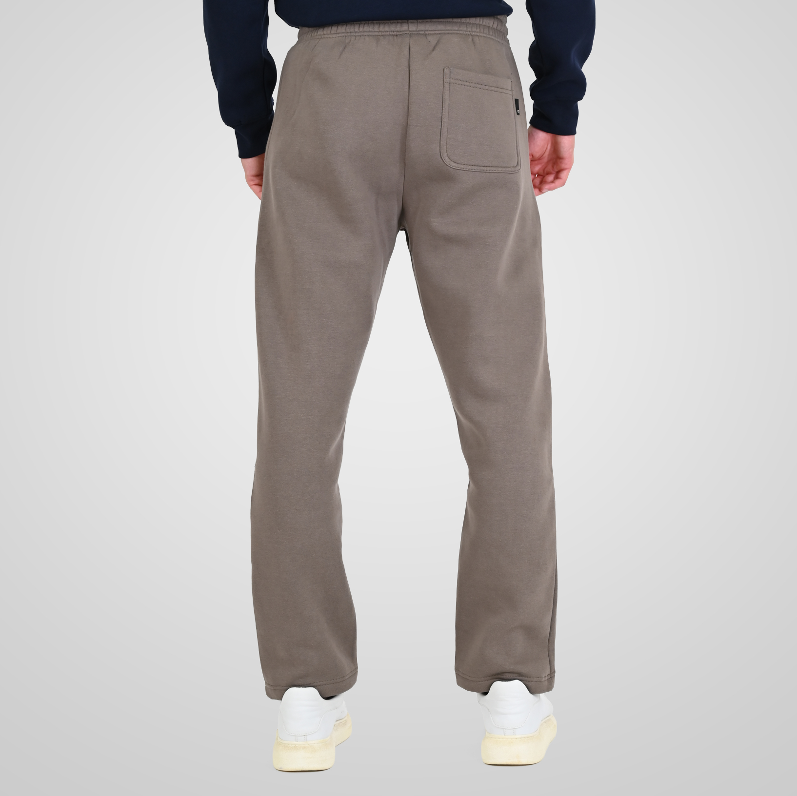 262RPAN-6048 JOGGER PANTS WITH ELASTIC WAISTBAND AND HIGH DENSITY PRINT (RELAXED FIT) (BRUSHED FLEECE) TAUPE - Image 4