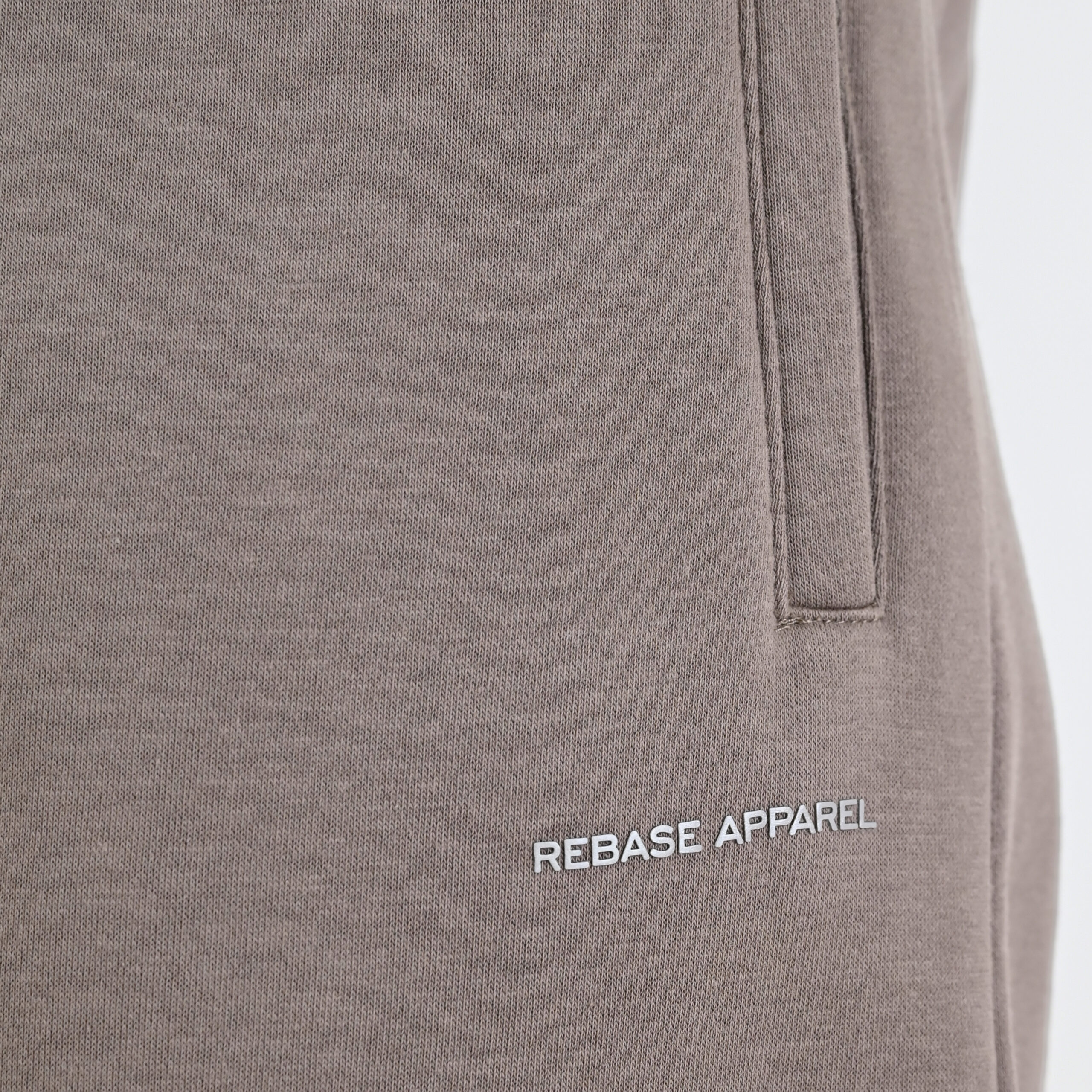 262RPAN-6048 JOGGER PANTS WITH ELASTIC WAISTBAND AND HIGH DENSITY PRINT (RELAXED FIT) (BRUSHED FLEECE) TAUPE - Image 5