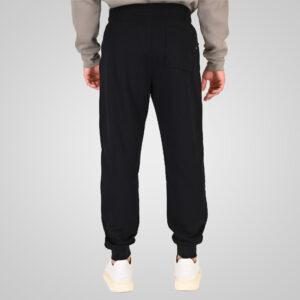 262RPAN-6049 JOGGER PANTS WITH ELASTIC WAISTBAND. HEM AND DENSE EMBROIDERY (TERRY FLEECE) BLACK - Image 4