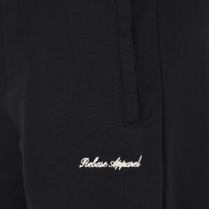 262RPAN-6049 JOGGER PANTS WITH ELASTIC WAISTBAND. HEM AND DENSE EMBROIDERY (TERRY FLEECE) BLACK - Image 5