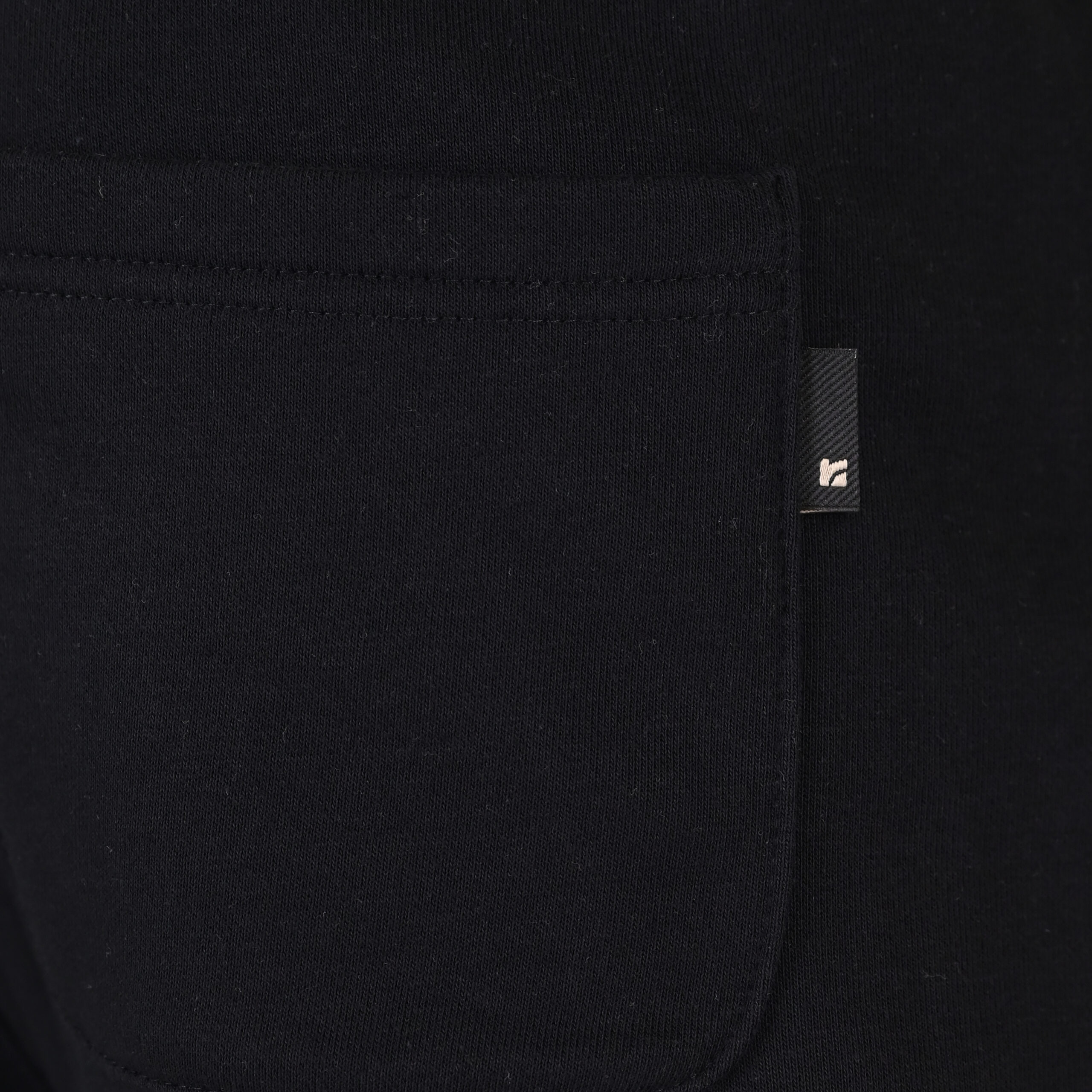 262RPAN-6049 JOGGER PANTS WITH ELASTIC WAISTBAND. HEM AND DENSE EMBROIDERY (TERRY FLEECE) BLACK - Image 6