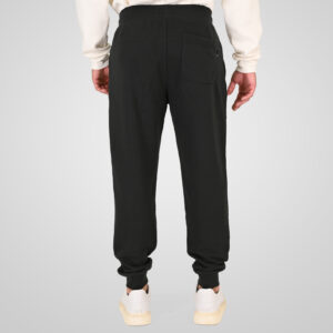 262RPAN-6049 JOGGER PANTS WITH ELASTIC WAISTBAND. HEM AND DENSE EMBROIDERY (TERRY FLEECE) DEEP FOREST - Image 4