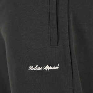 262RPAN-6049 JOGGER PANTS WITH ELASTIC WAISTBAND. HEM AND DENSE EMBROIDERY (TERRY FLEECE) DEEP FOREST - Image 5