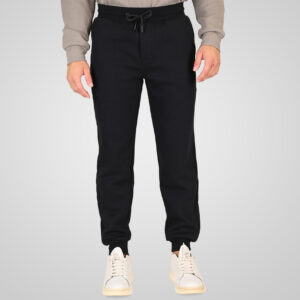 262RPAN-6050 JOGGER PANTS WITH ELASTIC WAISTBAND AND HEM (INTERLOCK) BLACK