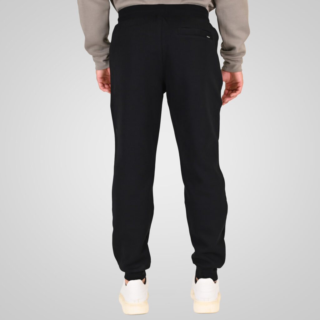 262RPAN-6050 JOGGER PANTS WITH ELASTIC WAISTBAND AND HEM (INTERLOCK) BLACK