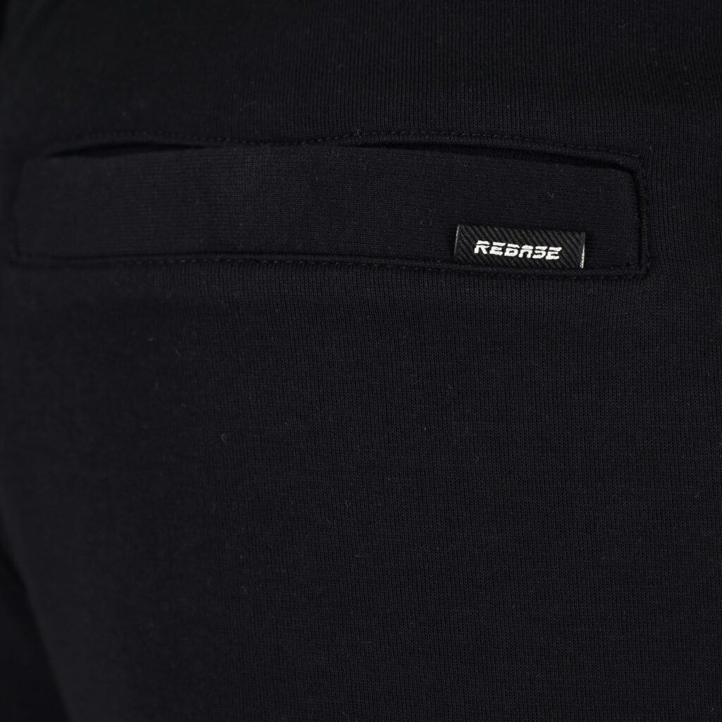 262RPAN-6050 JOGGER PANTS WITH ELASTIC WAISTBAND AND HEM (INTERLOCK) BLACK