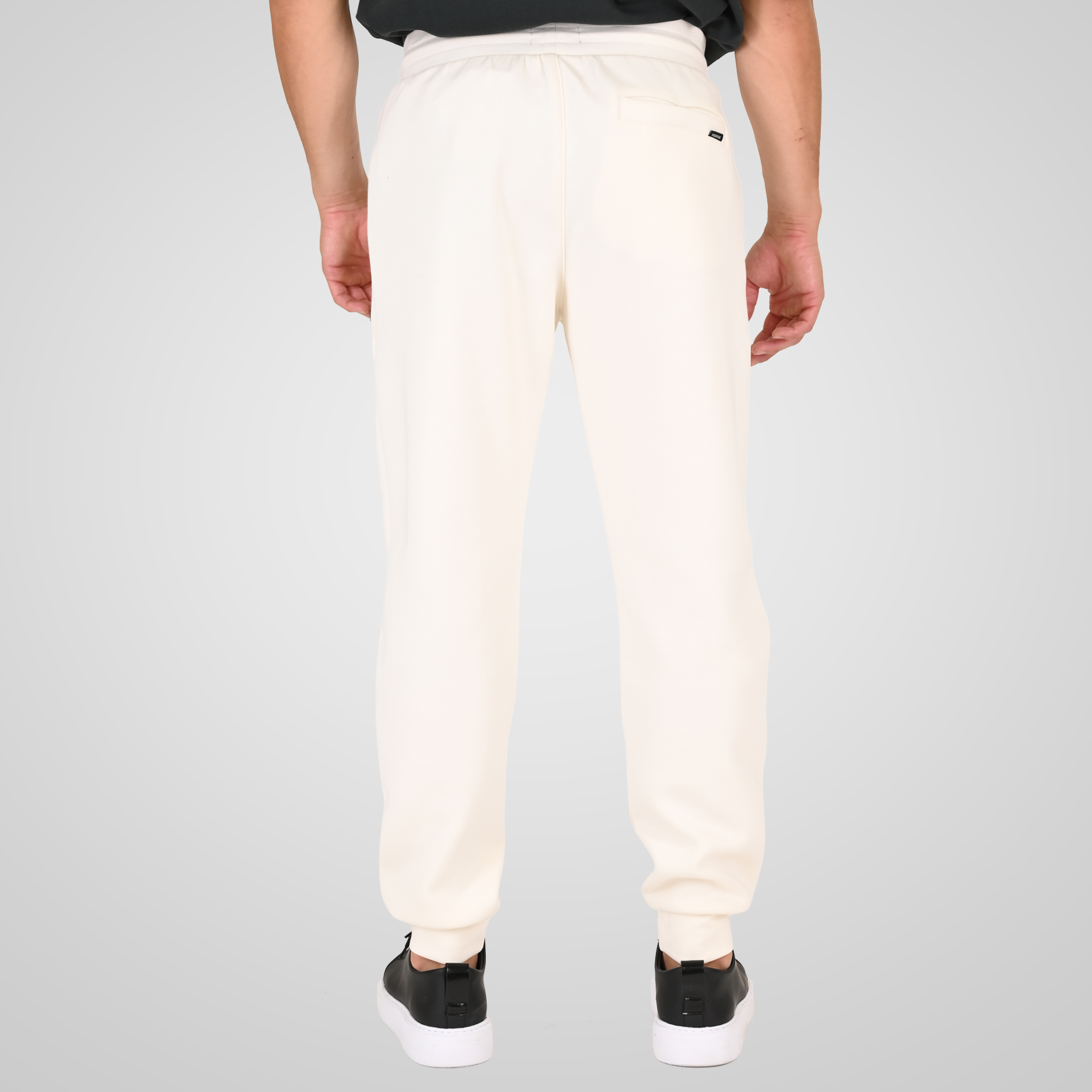 262RPAN-6050 JOGGER PANTS WITH ELASTIC WAISTBAND AND HEM (INTERLOCK) POLAR WHITE - Image 4