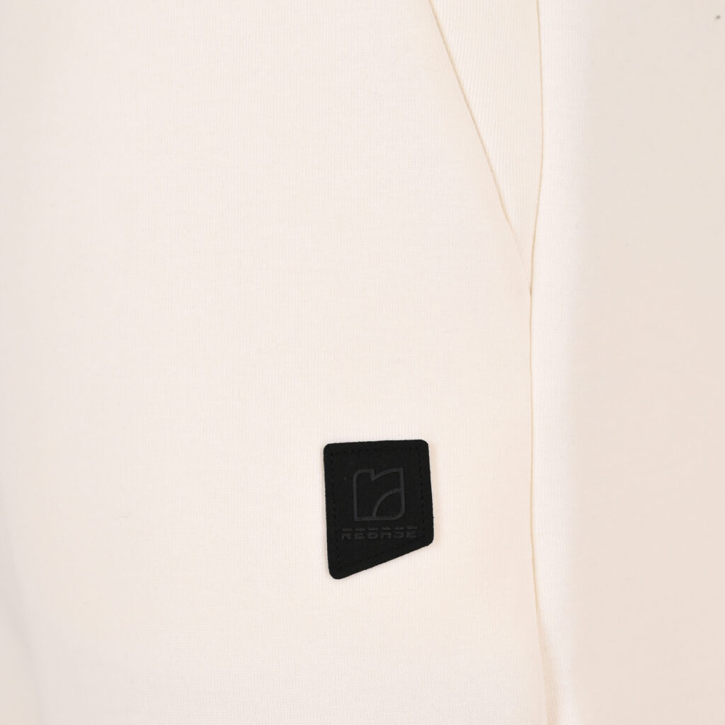 262RPAN-6050 JOGGER PANTS WITH ELASTIC WAISTBAND AND HEM (INTERLOCK) POLAR WHITE