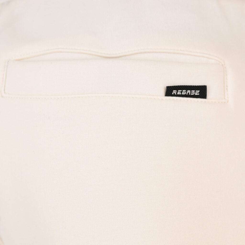 262RPAN-6050 JOGGER PANTS WITH ELASTIC WAISTBAND AND HEM (INTERLOCK) POLAR WHITE