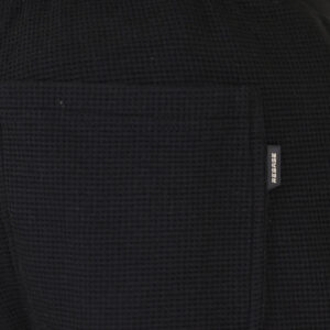 262RPAN-6051 JOGGER PANTS WITH ELASTIC WAISTBAND (WAFFLE) BLACK - Image 5