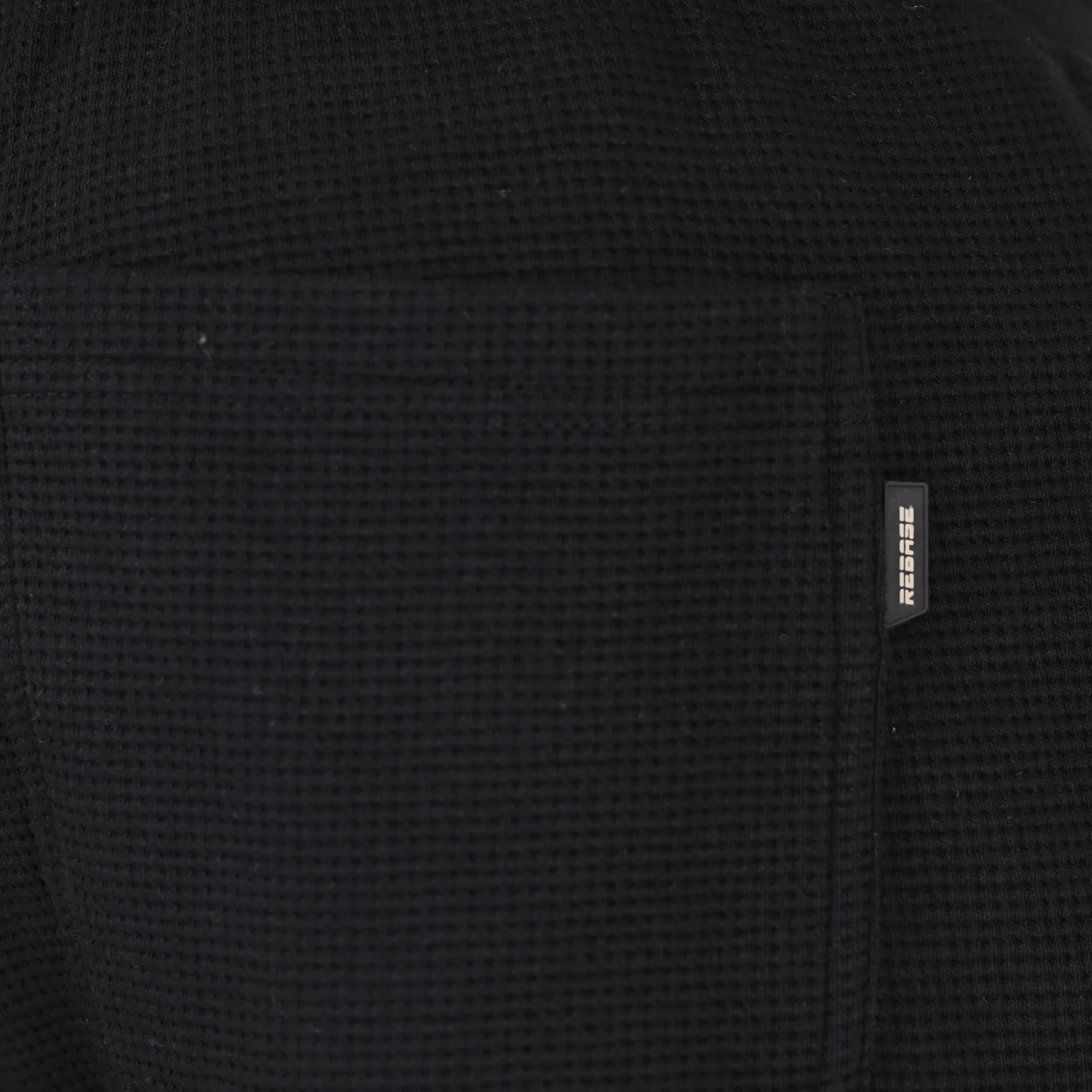262RPAN-6051 JOGGER PANTS WITH ELASTIC WAISTBAND (WAFFLE) BLACK - Image 5