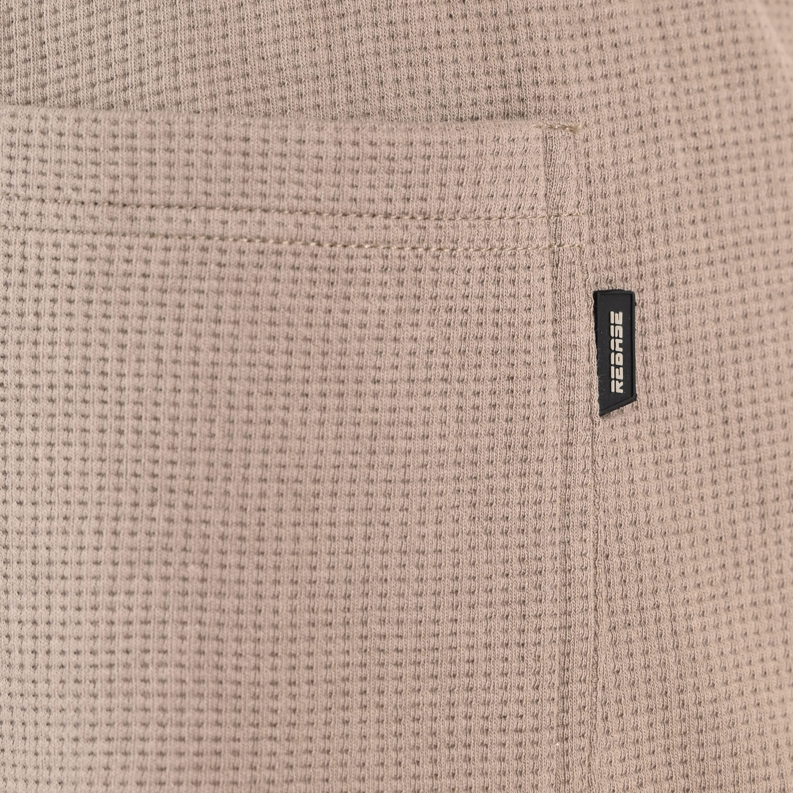 262RPAN-6051 JOGGER PANTS WITH ELASTIC WAISTBAND (WAFFLE) LT TAUPE - Image 5