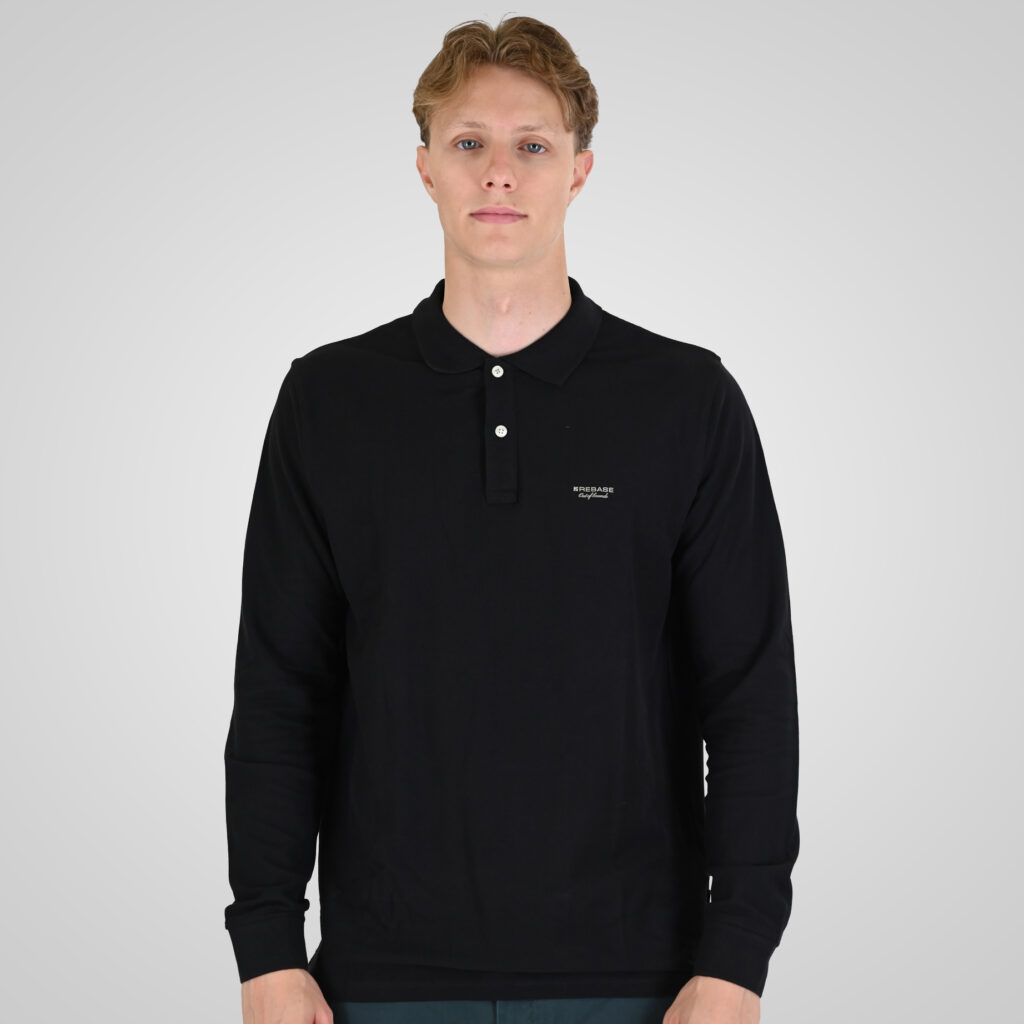 262RPS-3091 POLO PIQUE BLACK