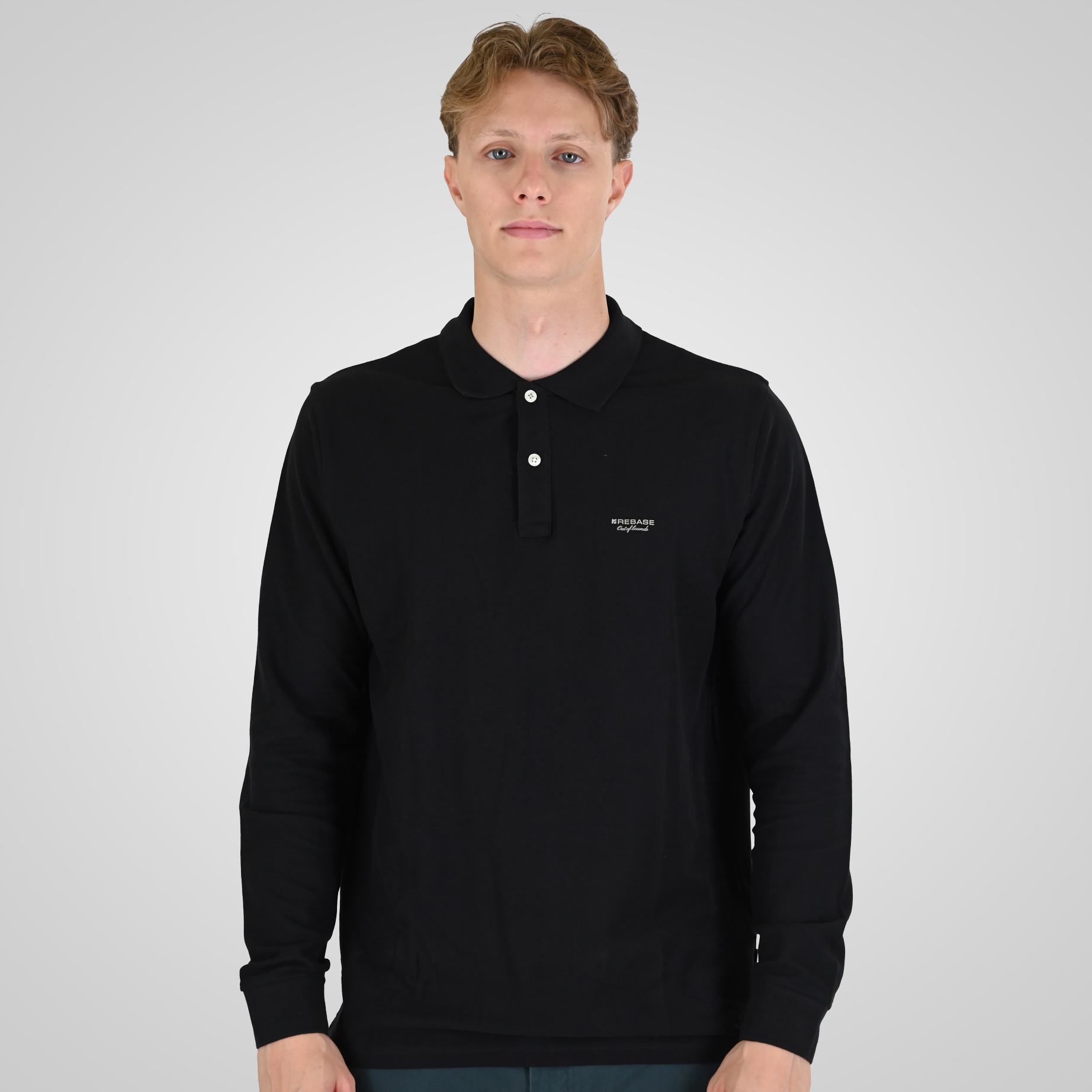 262RPS-3091 POLO PIQUE BLACK - Image 1
