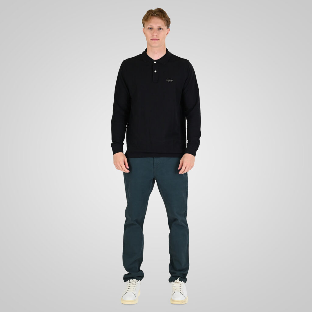 262RPS-3091 POLO PIQUE BLACK