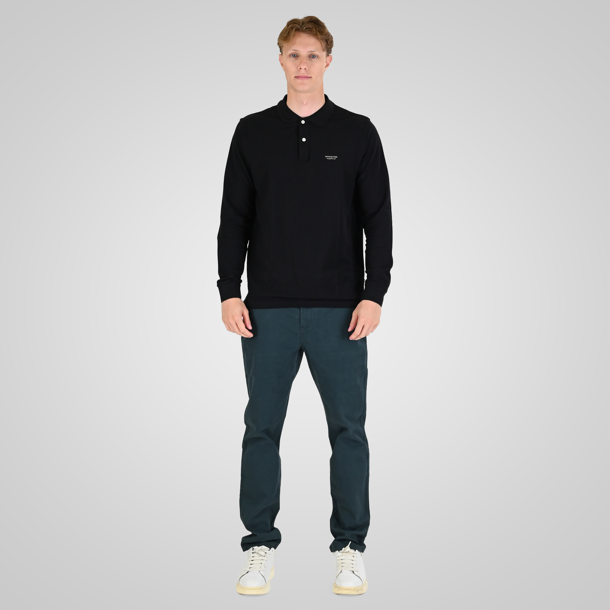 262RPS-3091 POLO PIQUE BLACK - Image 2