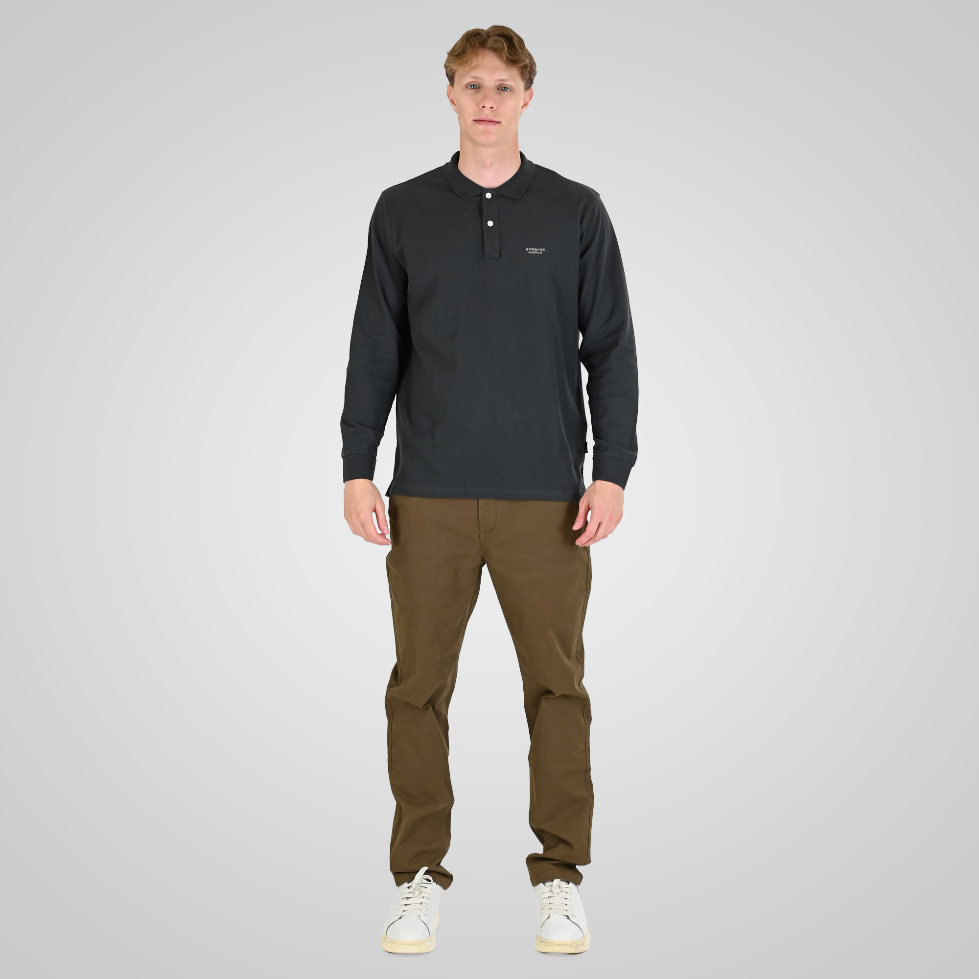 262RPS-3091 POLO PIQUE DK KHAKI - Image 2