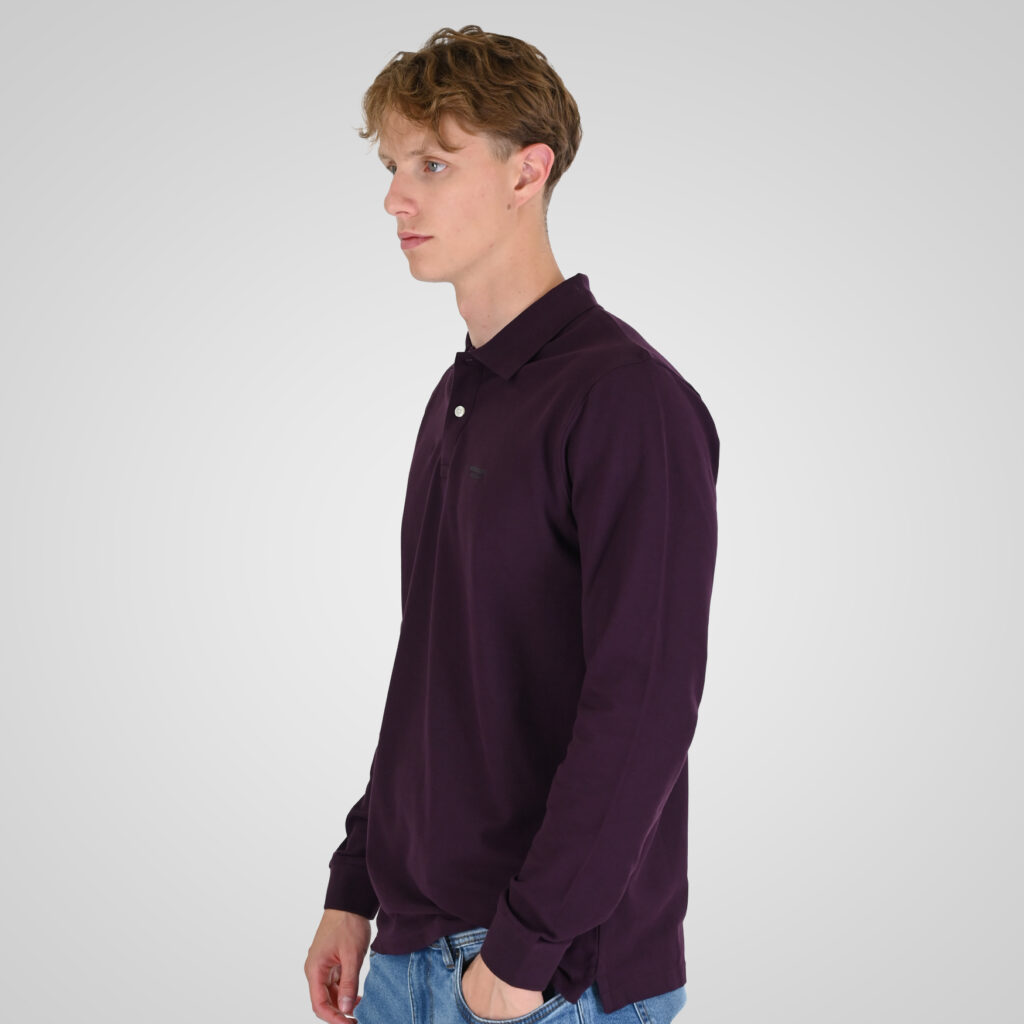262RPS-3091 POLO PIQUE DK RASPBERRY