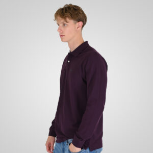 262RPS-3091 POLO PIQUE DK RASPBERRY - Image 3