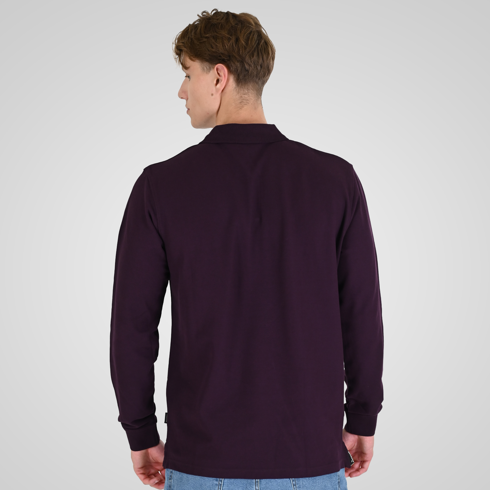 262RPS-3091 POLO PIQUE DK RASPBERRY - Image 4