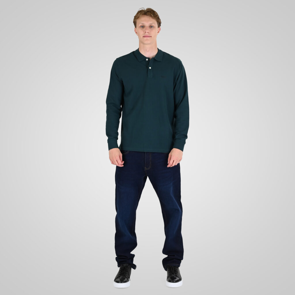 262RPS-3091 POLO PIQUE FOREST GREEN