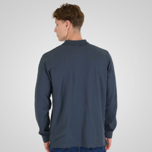 262RPS-3091 POLO PIQUE STEEL BLUE - Image 4