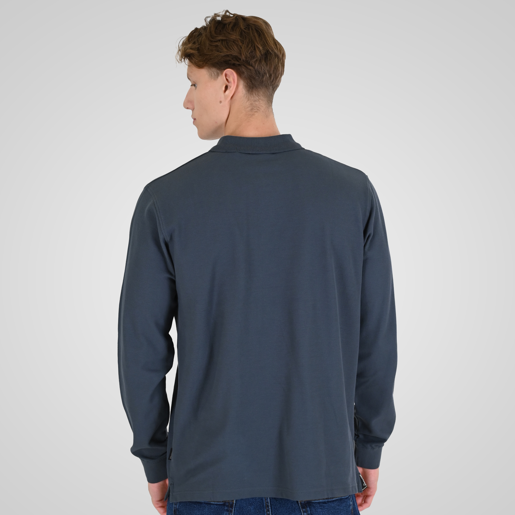 262RPS-3091 POLO PIQUE STEEL BLUE - Image 4