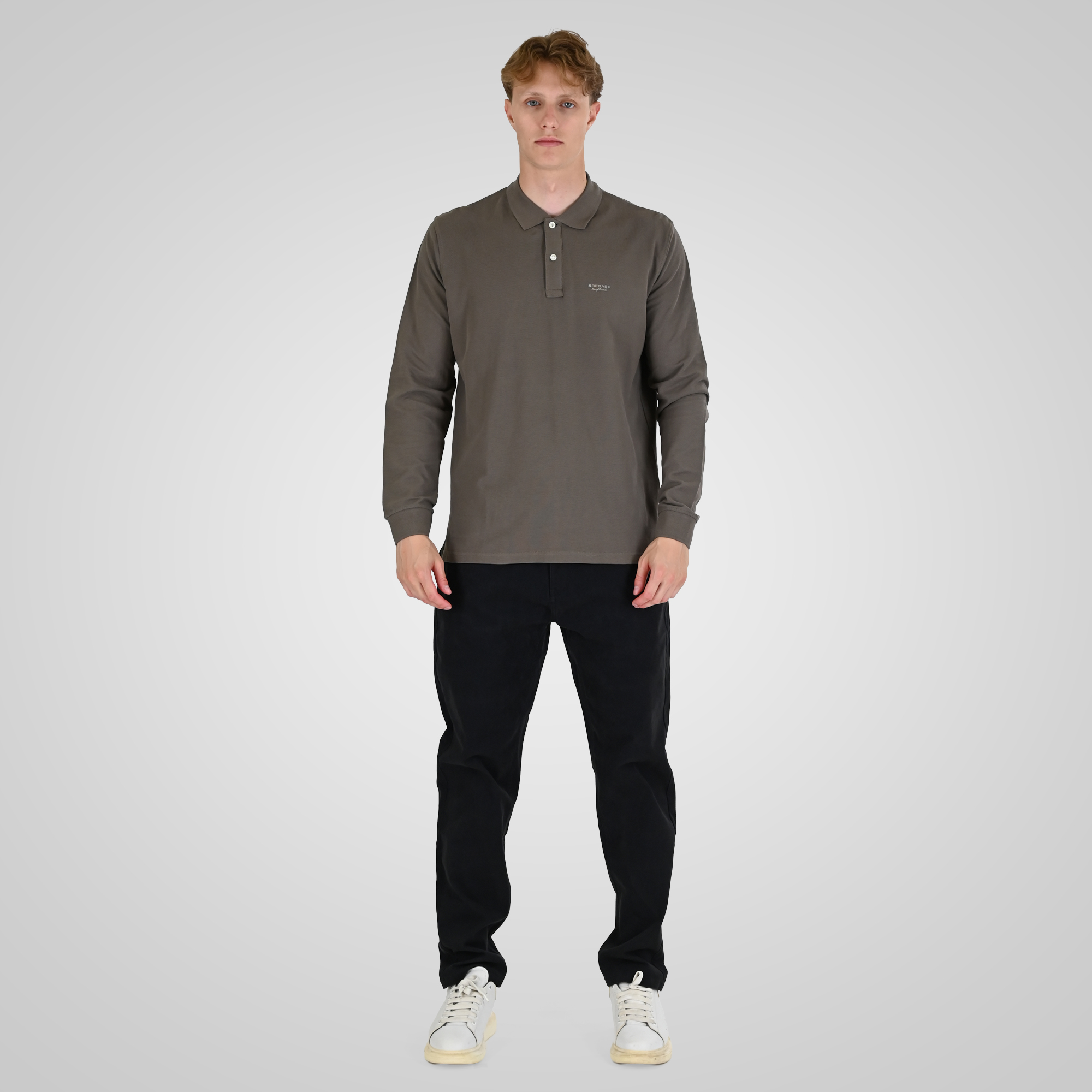 262RPS-3091 POLO PIQUE TAUPE - Image 2