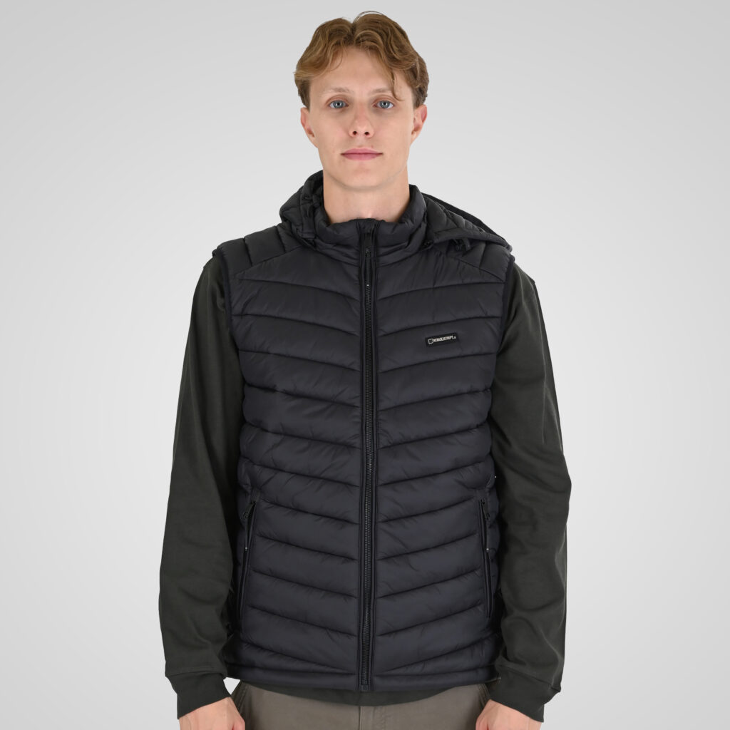 262RSJK-2085 JACKETS SLEEVELESS BLACK