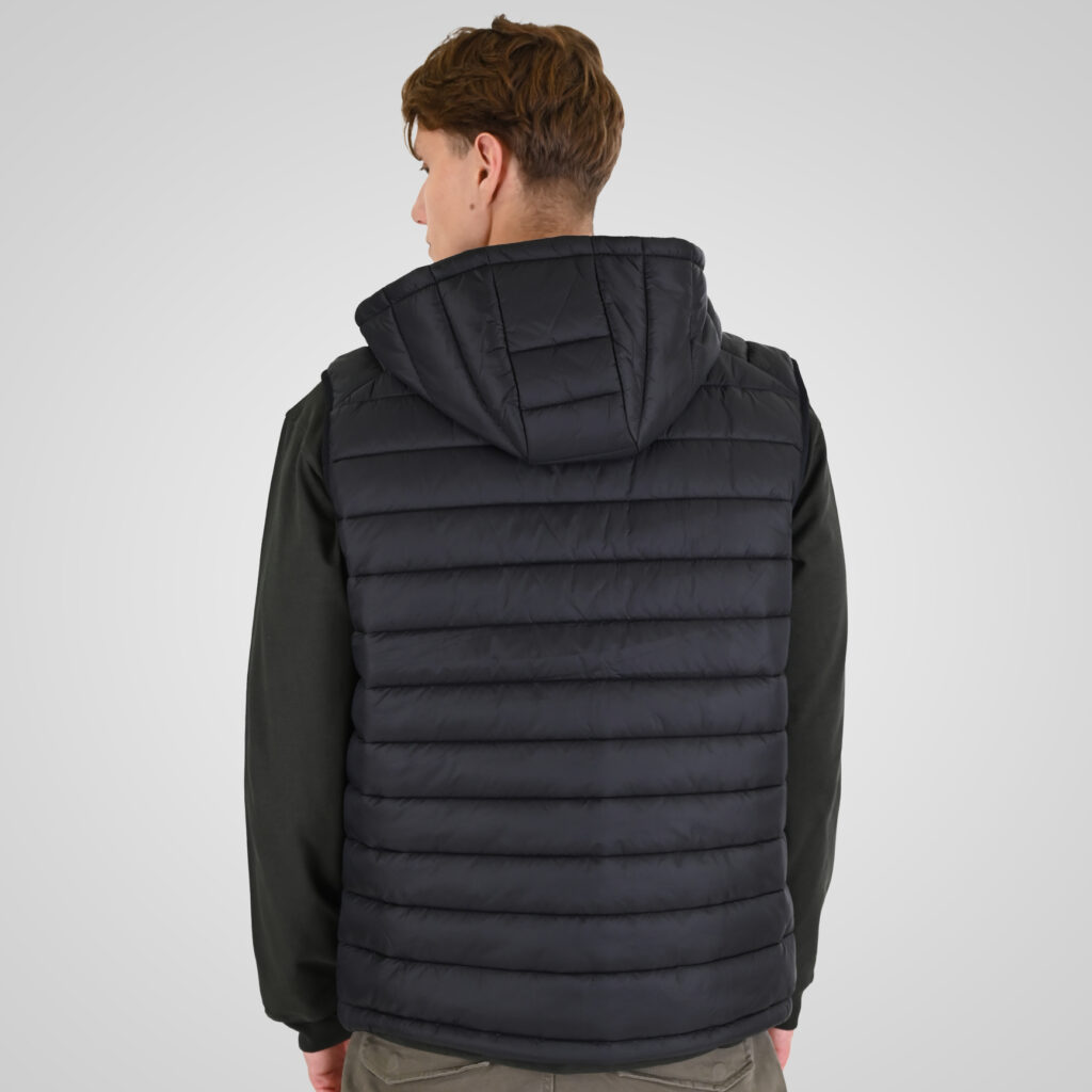 262RSJK-2085 JACKETS SLEEVELESS BLACK