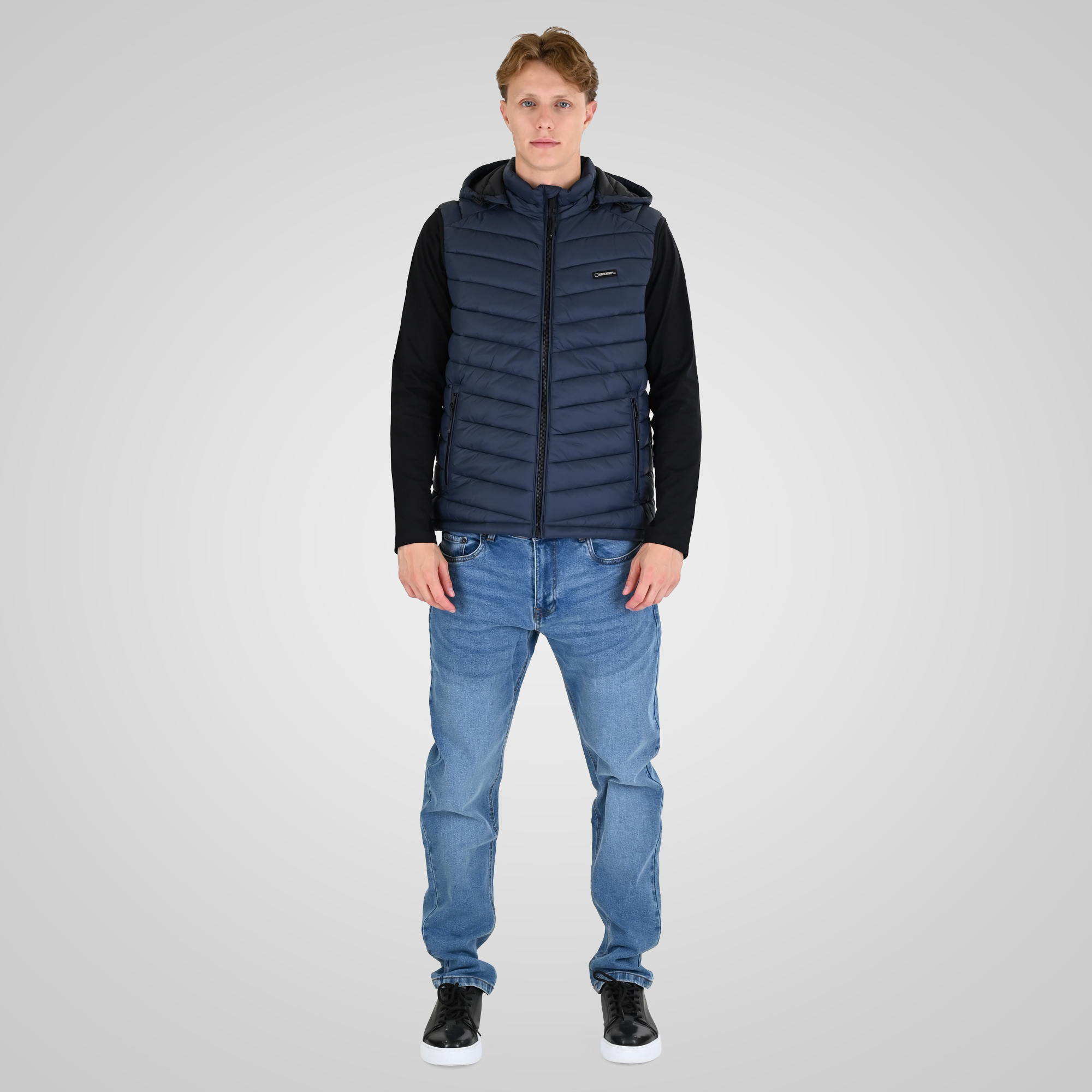 262RSJK-2085 JACKETS SLEEVELESS SPACE BLUE - Image 2