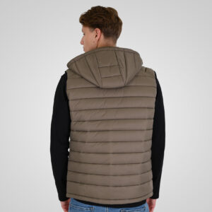 262RSJK-2085 JACKETS SLEEVELESS TAUPE - Image 4