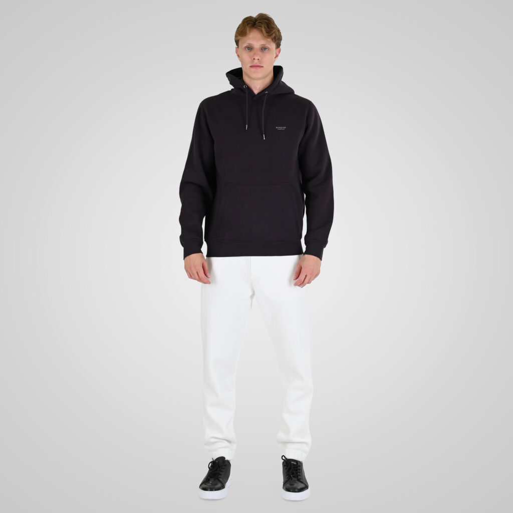 262RTOP-1100 HOODIE WITH HIGH DENSITY PRINT (BRUSHED FLEECE) AUBERGINE