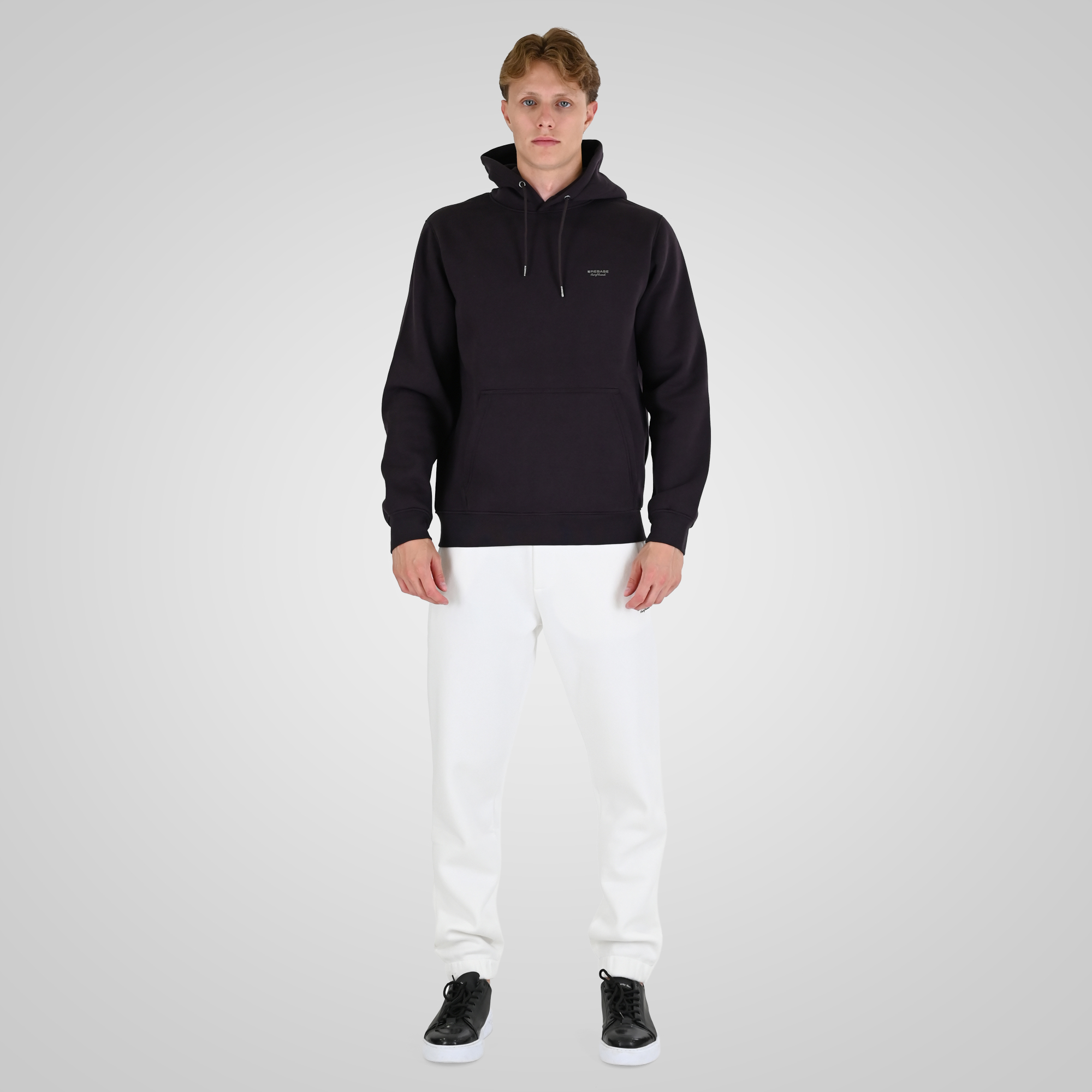262RTOP-1100 HOODIE WITH HIGH DENSITY PRINT (BRUSHED FLEECE) AUBERGINE - Image 2