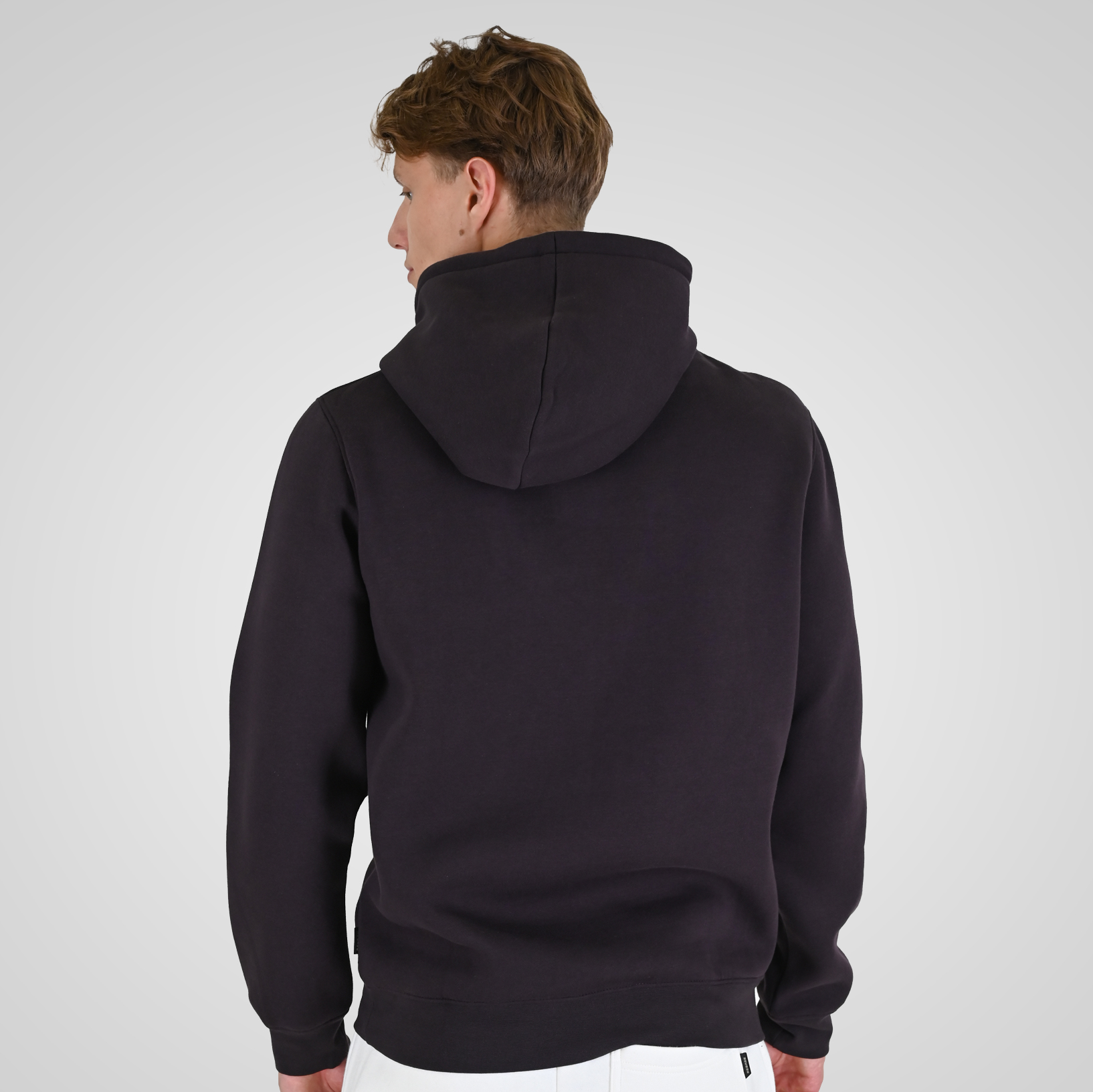 262RTOP-1100 HOODIE WITH HIGH DENSITY PRINT (BRUSHED FLEECE) AUBERGINE - Image 4