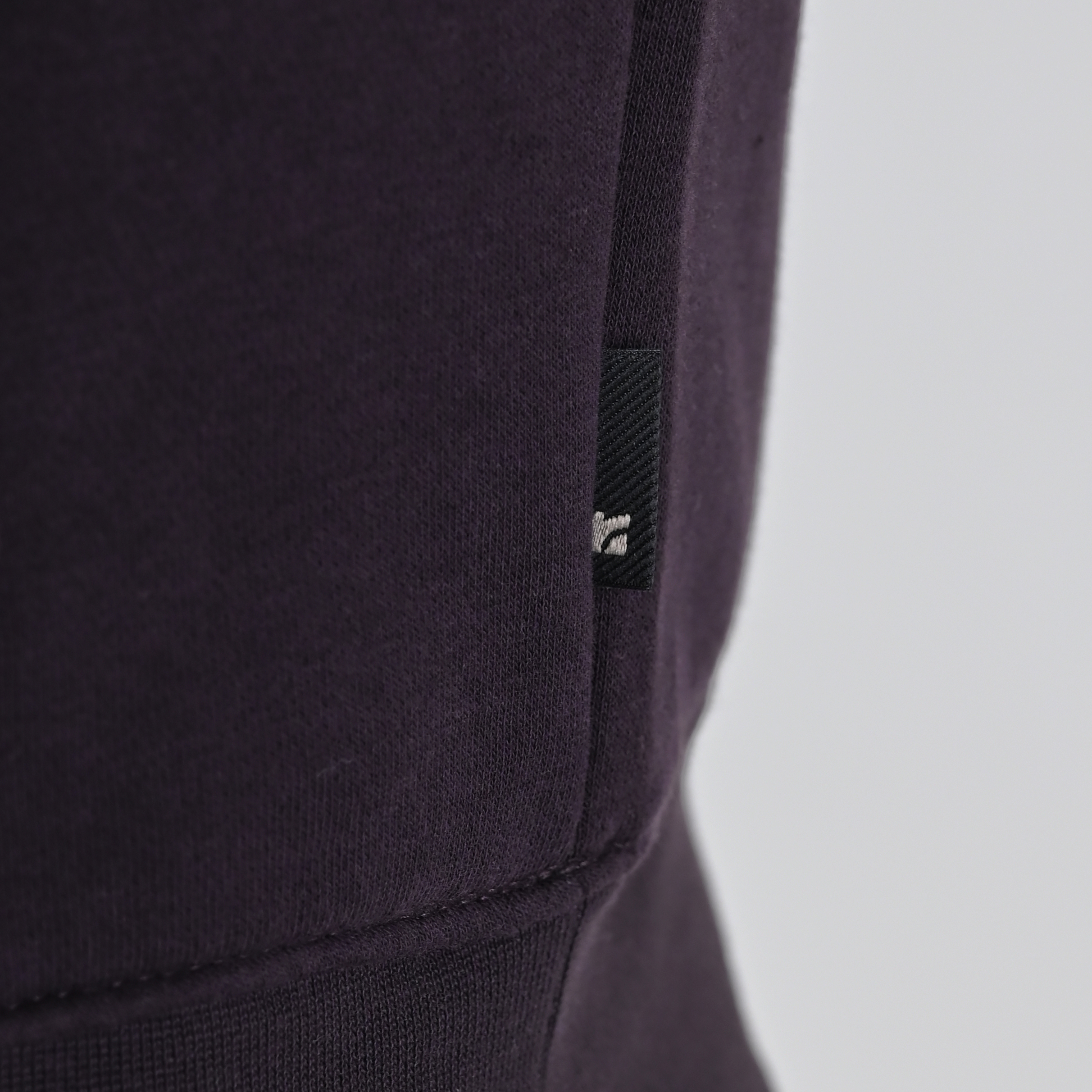 262RTOP-1100 HOODIE WITH HIGH DENSITY PRINT (BRUSHED FLEECE) AUBERGINE - Image 6