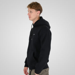 262RTOP-1100 HOODIE WITH HIGH DENSITY PRINT (BRUSHED FLEECE) BLACK - Image 3