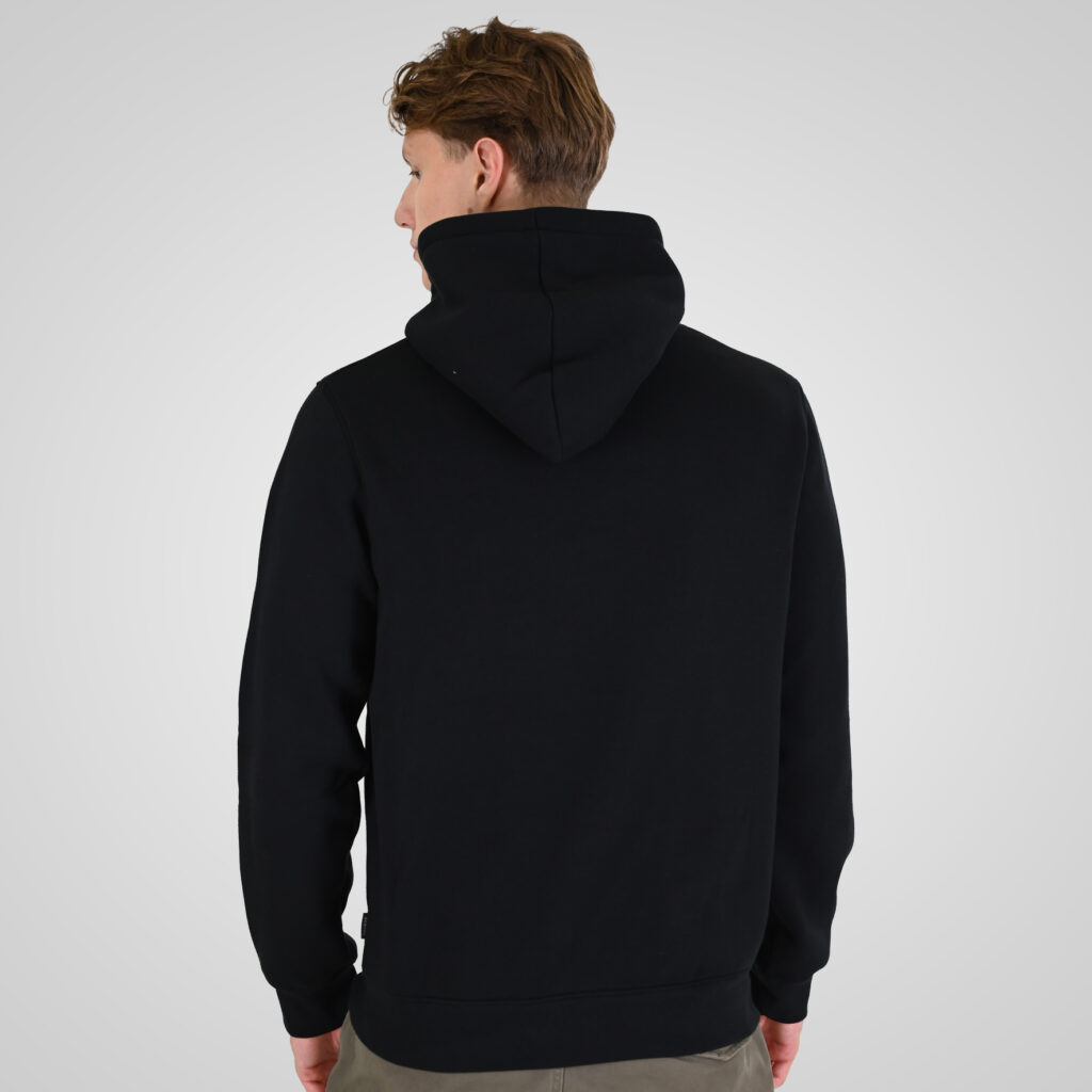 262RTOP-1100 HOODIE WITH HIGH DENSITY PRINT (BRUSHED FLEECE) BLACK