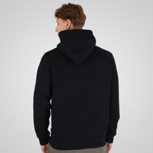 262RTOP-1100 HOODIE WITH HIGH DENSITY PRINT (BRUSHED FLEECE) BLACK - Image 4