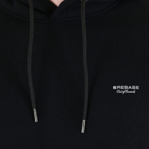 262RTOP-1100 HOODIE WITH HIGH DENSITY PRINT (BRUSHED FLEECE) BLACK - Image 5