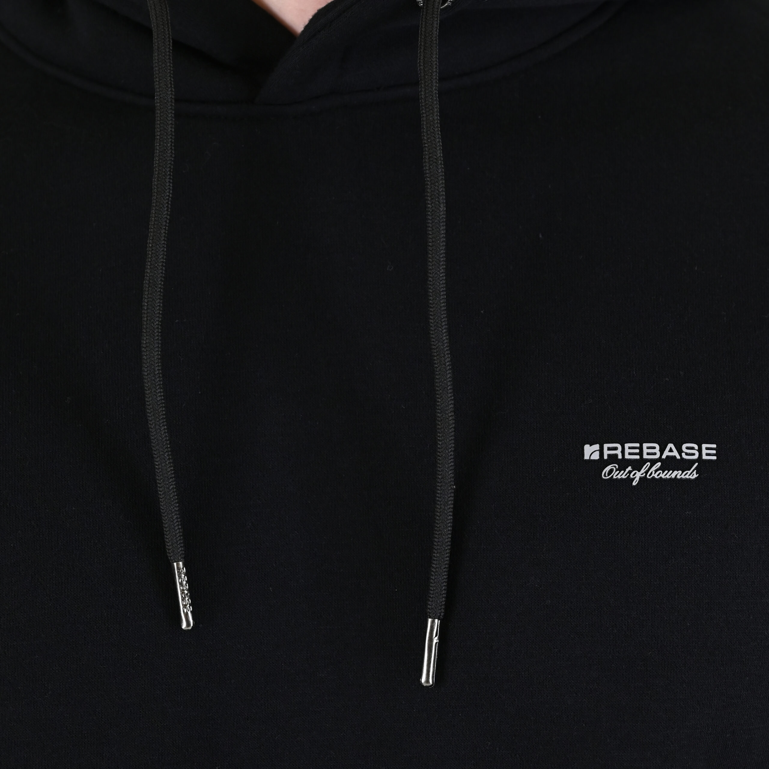 262RTOP-1100 HOODIE WITH HIGH DENSITY PRINT (BRUSHED FLEECE) BLACK - Image 5